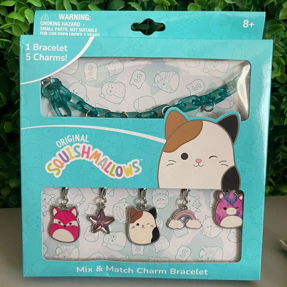 Squishmallows Mix & Match Charm Bracelet Set NEW